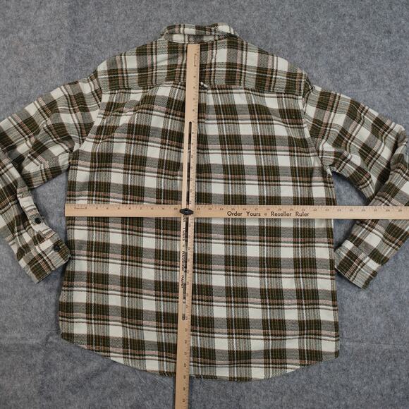 Orvis Shirt Mens Extra Large Flannel Work Wear Western Plaid Heavyweight Pockets - Picture 7 of 10